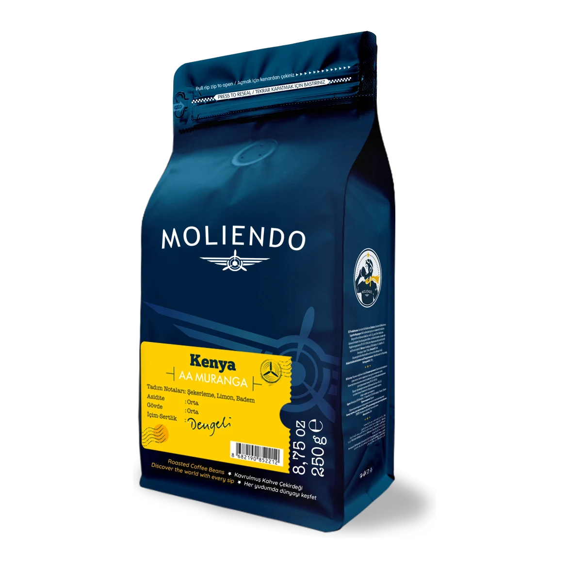 Moliendo Kenya AA Muranga Yöresel Kahve